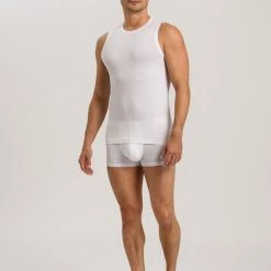 HANRO Cotton Superior Achselshirt 7 HANRO Cotton Superior Achselshirt -T-Shirt-Shop Hanro Cotton Superior Achselshirt weiss 073098 0101 2