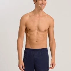 HANRO Cotton Sporty Jersey-Boxershorts -T-Shirt-Shop Hanro Cotton Sporty Jersey Boxershorts blau 073505 0593 2