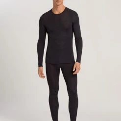 HANRO Woolen Silk Long Pant 7 HANRO Woolen Silk Long Pant -T-Shirt-Shop Hanro Woolen Silk Long Pant blau 073412 0176 2