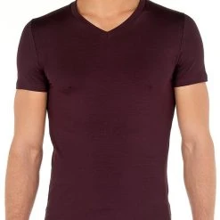 Hom Tencel Soft T-Shirt, V-Neck