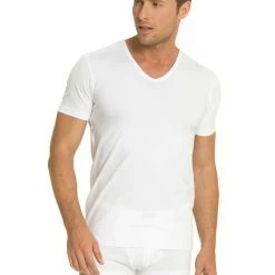 MEY Dry Cotton T-Shirt Mit V-Neck -T-Shirt-Shop MEY 46007 101 2