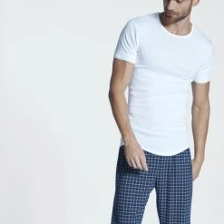 Tom Tailor Pure Cotton V-Shirt, 2er Pack -T-Shirt-Shop Mey Casual Cotton Kurzarm Shirt weiss 49002 101 2