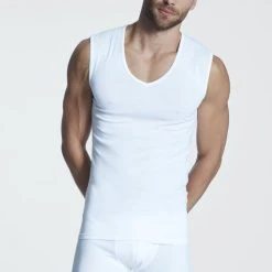 MEY Casual Cotton Muscle-Shirt -T-Shirt-Shop Mey Casual Cotton Muscle Shirt weiss 49037 101 2