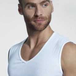 MEY Casual Cotton Muscle-Shirt -T-Shirt-Shop Mey Casual Cotton Muscle Shirt weiss 49037 101 4