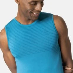 Odlo Performance X-Light Eco Performance X-Light Eco Tank-Top -T-Shirt-Shop Odlo Sport Performance X Light Eco Performance X Light Eco T Shirt blau 188472 21024 3