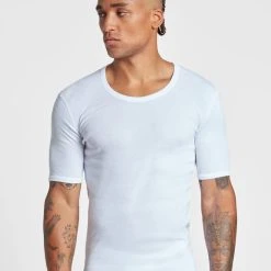 Schiesser Essentials Cotton Feinripp T-Shirt Mit Rundhals