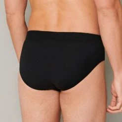 Schiesser 95/5 Essentials Organic Supermini Slip, 3er-Pack -T-Shirt-Shop Schiesser 95 5 Essentials Mini Slip 3er Pack schwarz 173987 000 2