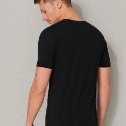 Schiesser 95/5 Organic T-Shirt, 2er-Pack -T-Shirt-Shop Schiesser Tagwaesche Standard T Shirt 2er Pack schwarz 174997 000 2