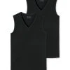 Schiesser 95/5 Organic Tank Top Mit V-Ausschnitt, 2er-Pack