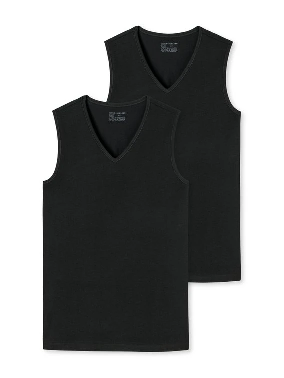 Schiesser 95/5 Organic Tank Top Mit V-Ausschnitt, 2er-Pack 1 Schiesser 95/5 Organic Tank Top Mit V-Ausschnitt, 2er-Pack