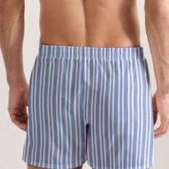 Seidensticker Retro Boxer Boxershorts, 2er-Pack -T-Shirt-Shop Seidensticker Retro Boxer Boxershorts 2er Pack blau 220060 14 6