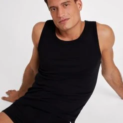 Seidensticker Modern Basic Achselshirt Im Doppelpack -T-Shirt-Shop Seidensticker F1 Modern Basic Achselshirt im Doppelpack schwarz 200008 39 4