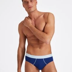 Sloggi Ever Cool Slip, 2er-Pack 9 Sloggi Ever Cool Slip, 2er-Pack -T-Shirt-Shop Sloggi Ever Cool Slip 2er Pack blau schwarz 10211379 M008 3