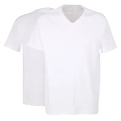 Tom Tailor Pure Cotton V-Shirt, 2er Pack