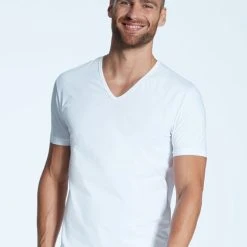 Zimmerli Pure Comfort Kurzarm-Shirt, V-Neck