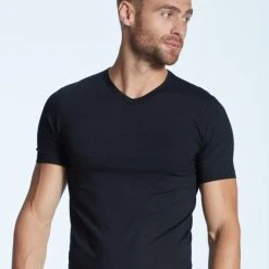 Zimmerli Pureness Kurzarm-Shirt, V-Neck