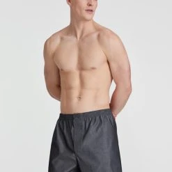 Zimmerli Woven Nightwear Boxershorts -T-Shirt-Shop Zimmerli Woven Nightwear Boxershort grau 403075101 071 2